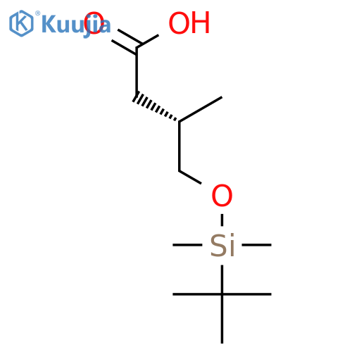 BUTANOIC ACID, 4-[[(1,1-DIMETHYLETHYL)DIMETHYLSILYL]OXY]-3-METHYL-, (3S)- structure
