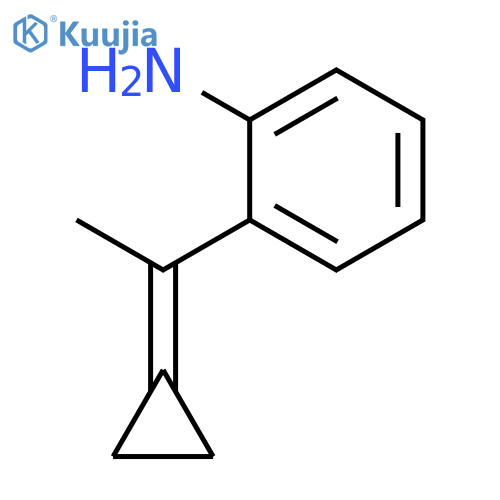 Benzenamine, 2-(1-cyclopropylideneethyl)- structure