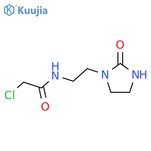 Acetamide,2-chloro-N-[2-(2-oxo-1-imidazolidinyl)ethyl]- structure