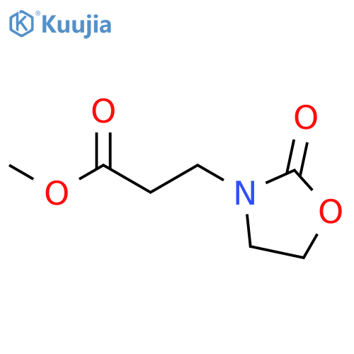 3-Oxazolidinepropanoic acid, 2-oxo-, methyl ester structure