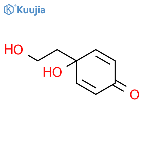 2,5-Cyclohexadien-1-one, 4-hydroxy-4-(2-hydroxyethyl)- structure