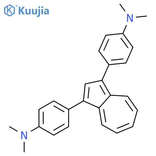 Benzenamine, 4,4'-(1,3-azulenediyl)bis[N,N-dimethyl- structure
