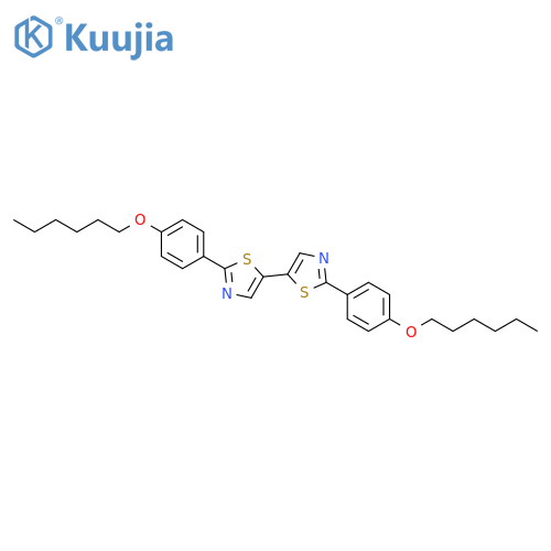 5,5'-Bithiazole, 2,2'-bis[4-(hexyloxy)phenyl]- structure