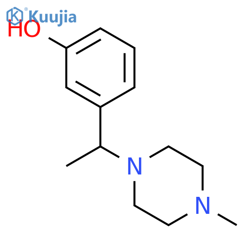 PHENOL, 3-[1-(4-METHYL-1-PIPERAZINYL)ETHYL]- structure