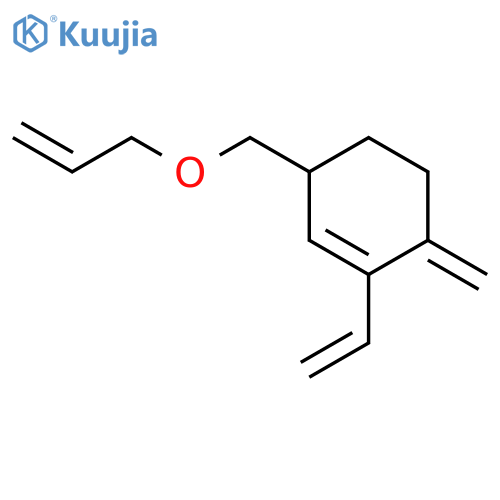 Cyclohexene, 1-ethenyl-6-methylene-3-[(2-propenyloxy)methyl]- structure