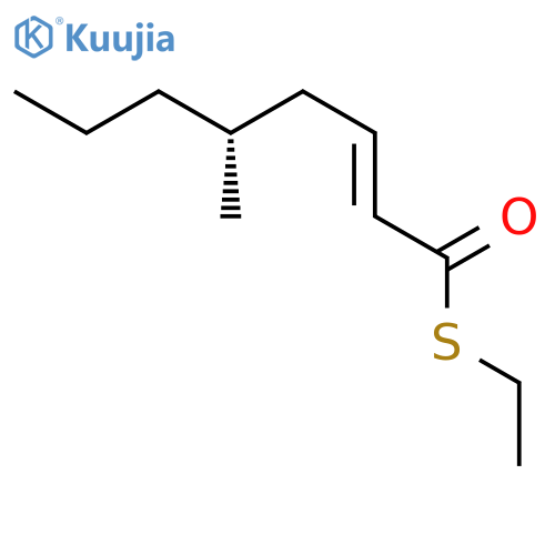 2-Octenethioic acid, 5-methyl-, S-ethyl ester, (2E,5R)- structure