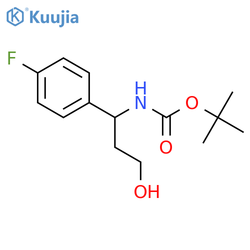 3-(Boc-amino)-3-(4-fluorophenyl)-1-propanol structure