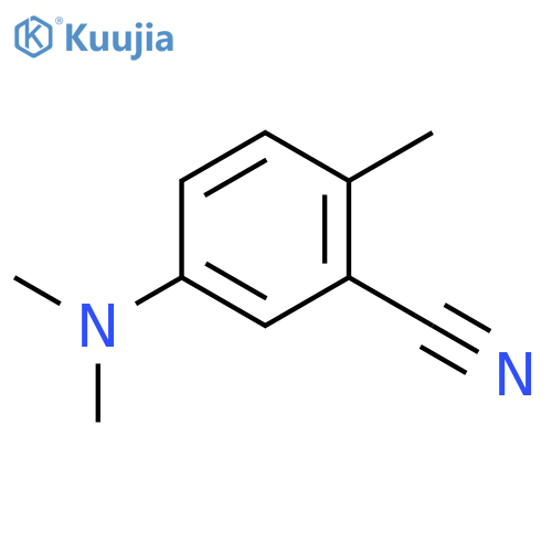 Benzonitrile, 5-(dimethylamino)-2-methyl- structure