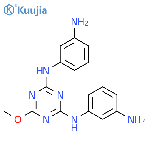 1,3,5-TRIAZINE-2,4-DIAMINE, N,N'-BIS(3-AMINOPHENYL)-6-METHOXY- structure