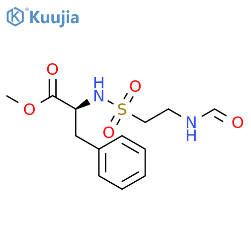 L-PHENYLALANINE, N-[[2-(FORMYLAMINO)ETHYL]SULFONYL]-, METHYL ESTER structure