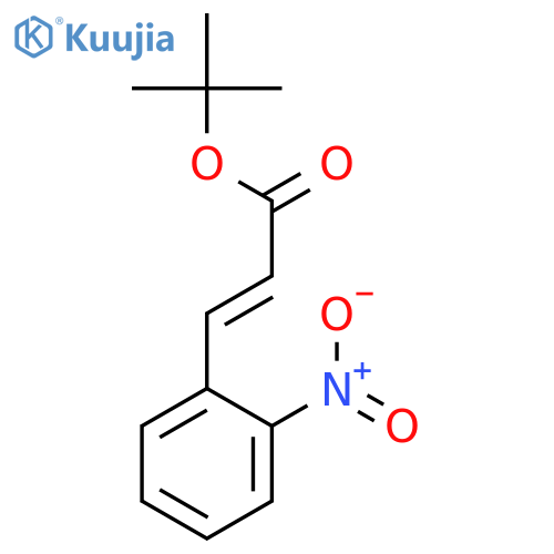 2-Propenoicacid, 3-(2-nitrophenyl)-, 1,1-dimethylethyl ester structure