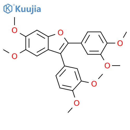 BENZOFURAN, 2,3-BIS(3,4-DIMETHOXYPHENYL)-5,6-DIMETHOXY- structure
