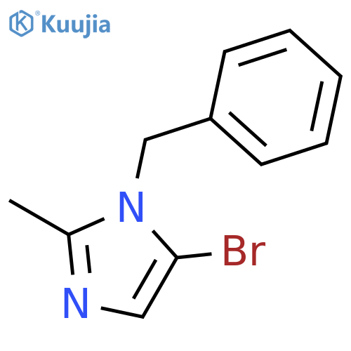 1H-IMIDAZOLE, 5-BROMO-2-METHYL-1-(PHENYLMETHYL)- structure
