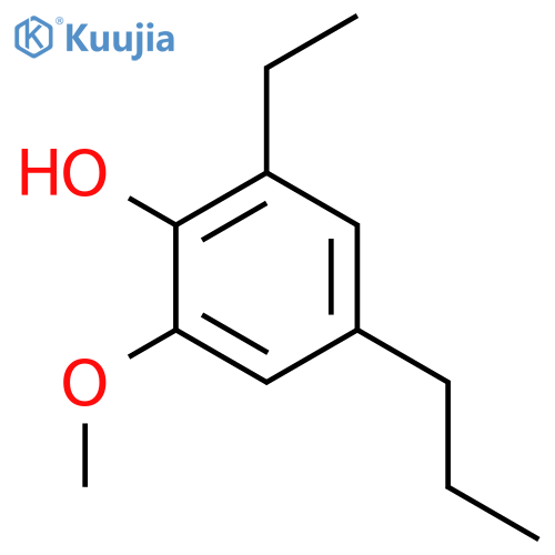 2-Ethyl-6-methoxy-4-propylphenol structure