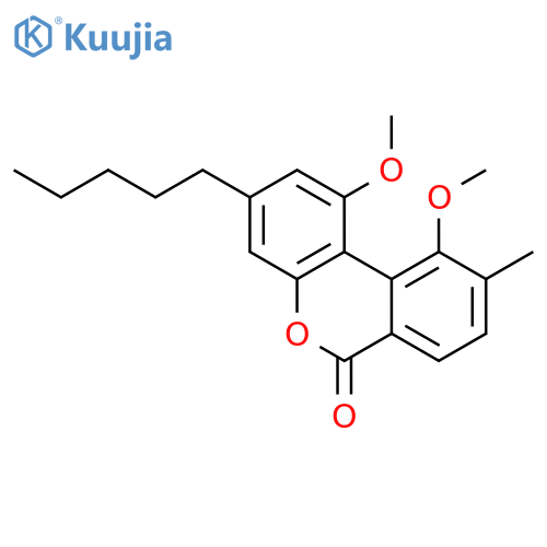 6H-Dibenzo[b,d]pyran-6-one, 1,10-dimethoxy-9-methyl-3-pentyl- structure
