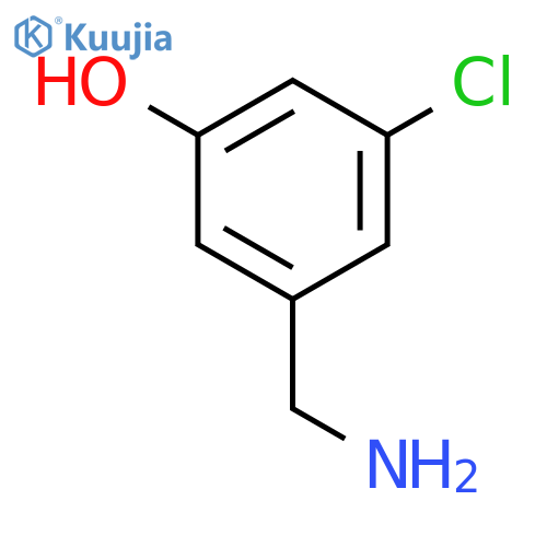 3-(aminomethyl)-5-chlorophenol structure