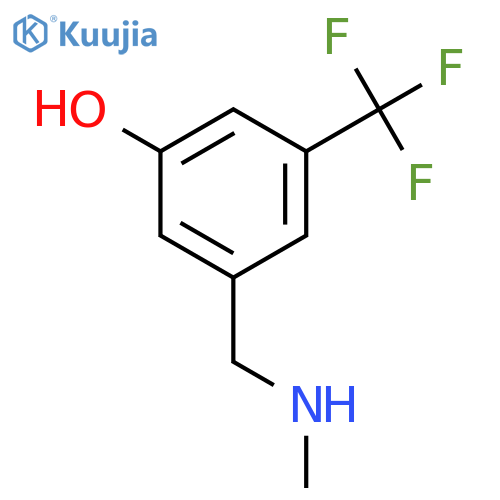 3-(methylamino)methyl-5-(trifluoromethyl)phenol structure