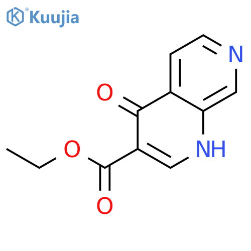 Ethyl 4-oxo-1h-1,7-naphthyridine-3-carboxylate structure