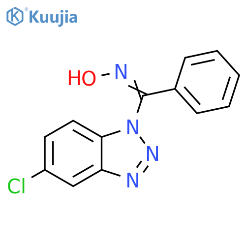 (5-Chloro-1H-benzotriazol-1-yl)phenylmethanone oxime structure