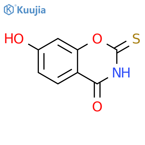 4H-1,3-BENZOXAZIN-4-ONE, 2,3-DIHYDRO-7-HYDROXY-2-THIOXO- structure