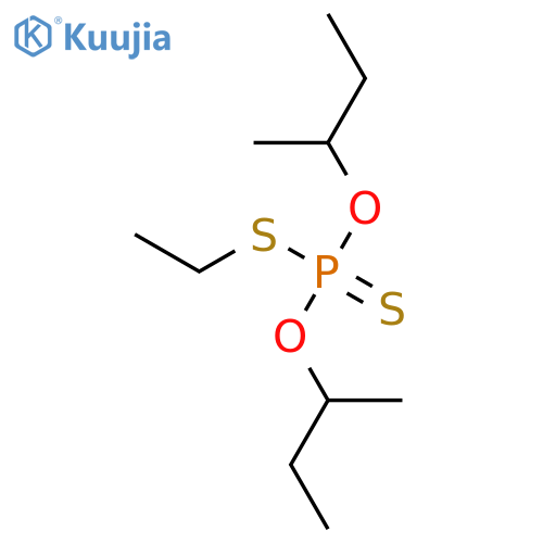 Phosphorodithioic acid, S-ethyl O,O-bis(1-methylpropyl) ester structure
