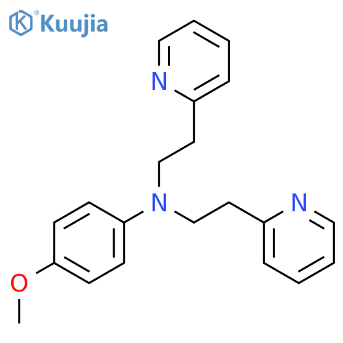 2-Pyridineethanamine, N-(4-methoxyphenyl)-N-[2-(2-pyridinyl)ethyl]- structure