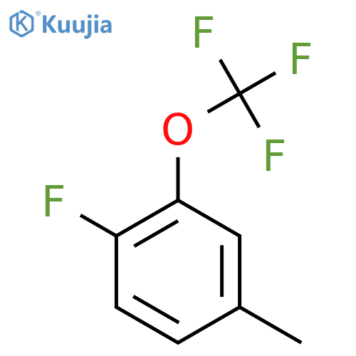 1-Fluoro-4-methyl-2-(trifluoromethoxy)benzene structure