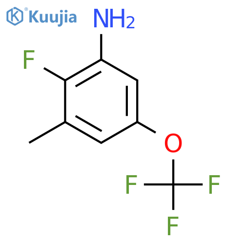 2-Fluoro-3-methyl-5-(trifluoromethoxy)aniline structure