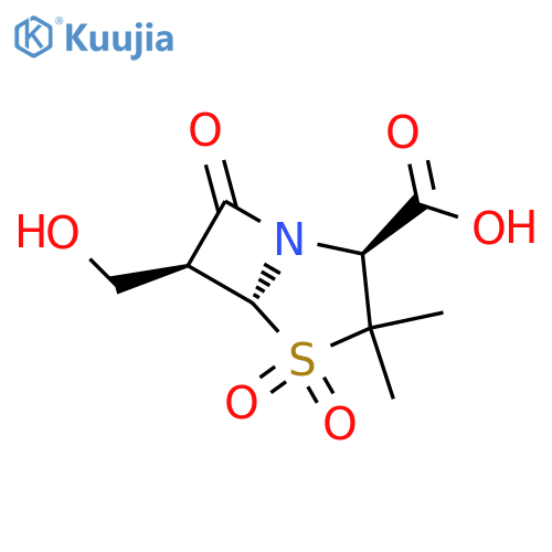 4-THIA-1-AZABICYCLO[3.2.0]HEPTANE-2-CARBOXYLIC ACID, 6-(HYDROXYMETHYL)-3,3-DIMETHYL-7-OXO-, 4,4-DIOXIDE, (2S,5R,6S)- structure