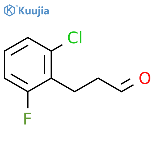 3-(2-chloro-6-fluorophenyl)propanal structure