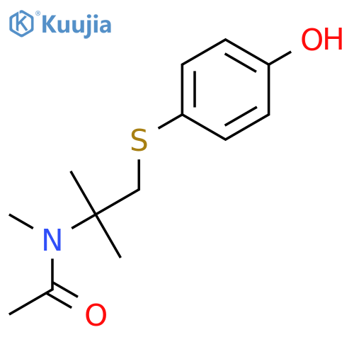 Acetamide, N-[2-[(4-hydroxyphenyl)thio]-1,1-dimethylethyl]-N-methyl- structure