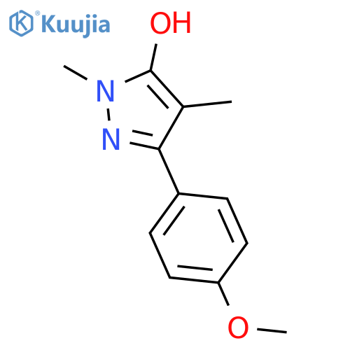 3-(4-methoxyphenyl)-1,4-dimethyl-1h-pyrazol-5-ol structure