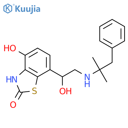 2(3H)-Benzothiazolone,7-[(1R)-2-[(1,1-dimethyl-2-phenylethyl)amino]-1-hydroxyethyl]-4-hydroxy- structure