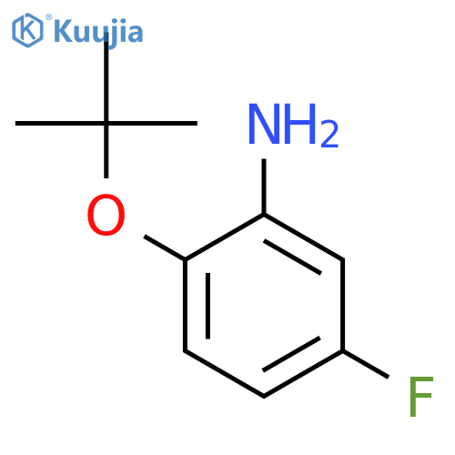2-(tert-butoxy)-5-fluoroaniline structure
