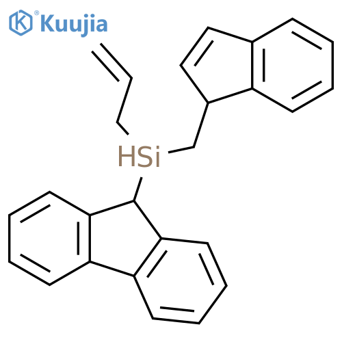 SILANE, 9H-FLUOREN-9-YL-1H-INDEN-1-YLMETHYL-2-PROPENYL- structure