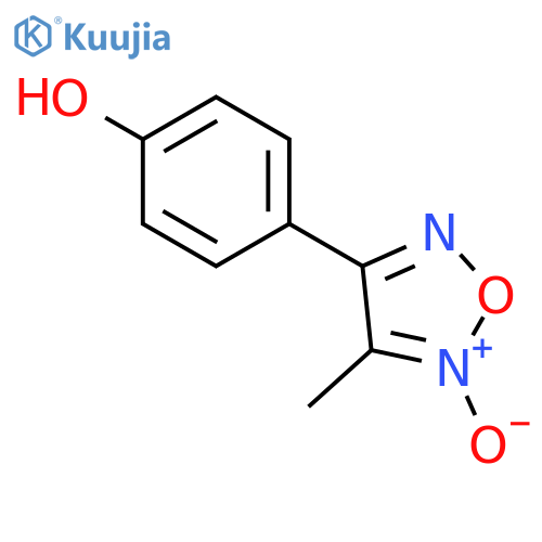 Phenol, 4-(4-methyl-5-oxido-1,2,5-oxadiazol-3-yl)- structure