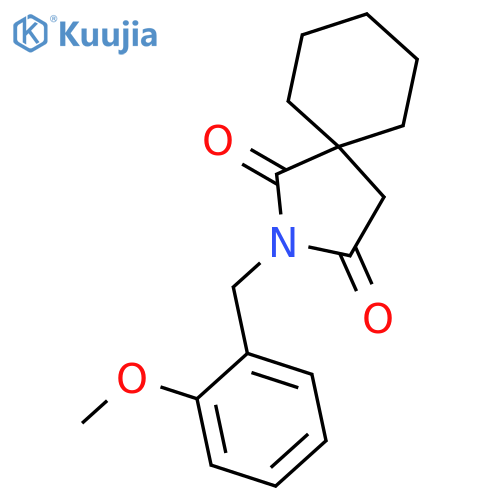 2-AZASPIRO[4.5]DECANE-1,3-DIONE, 2-[(2-METHOXYPHENYL)METHYL]- structure