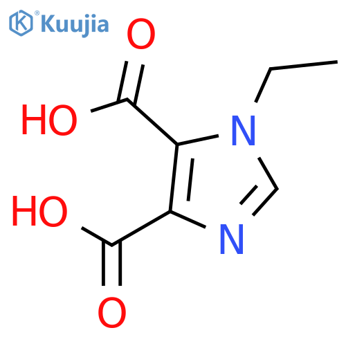 1-ethyl-1H-imidazole-4,5-dicarboxylic acid structure