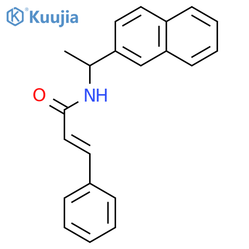 2-PROPENAMIDE, N-[1-(2-NAPHTHALENYL)ETHYL]-3-PHENYL-, (2E)- structure