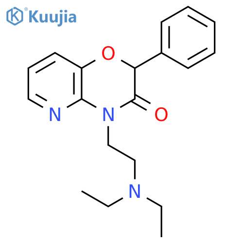 4-[2-(diethylamino)ethyl]-2-phenyl-2H-pyrido[3,2-b][1,4]oxazin-3(4H)-one structure