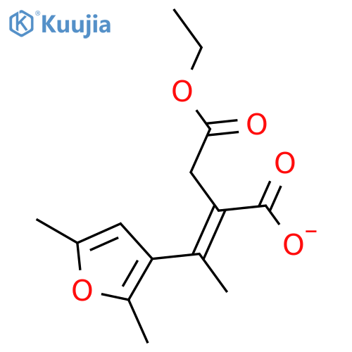 Butanedioic acid, [1-(2,5-dimethyl-3-furanyl)ethylidene]-, 4-ethyl ester structure