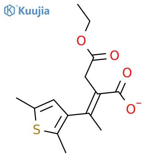 BUTANEDIOIC ACID, [1-(2,5-DIMETHYL-3-THIENYL)ETHYLIDENE]-, 4-ETHYL ESTER structure
