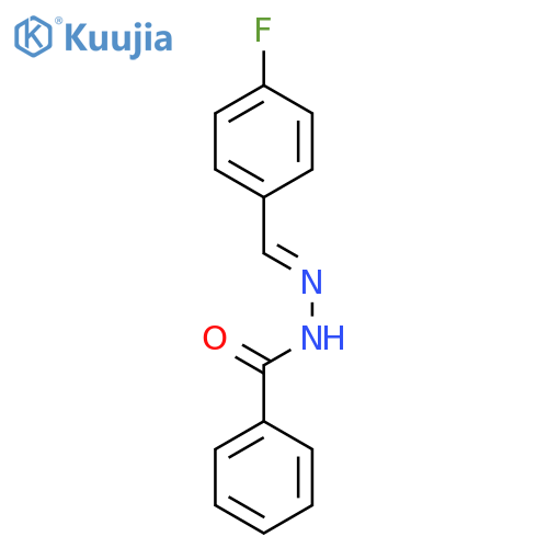 BENZOIC ACID, (2E)-[(4-FLUOROPHENYL)METHYLENE]HYDRAZIDE structure