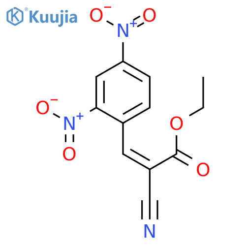 2-PROPENOIC ACID, 2-CYANO-3-(2,4-DINITROPHENYL)-, ETHYL ESTER structure