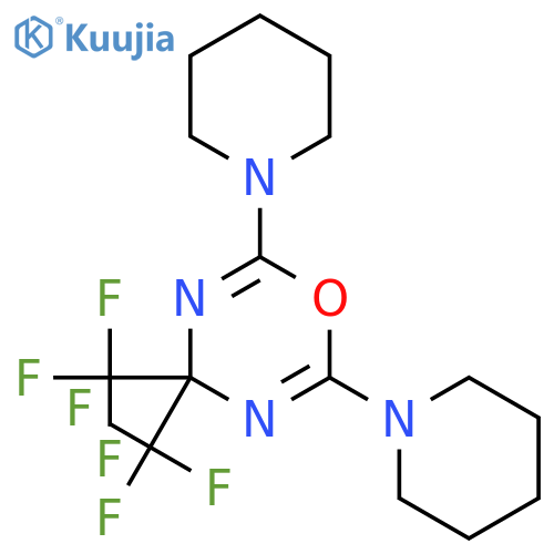 4H-1,3,5-OXADIAZINE, 2,6-DI-1-PIPERIDINYL-4,4-BIS(TRIFLUOROMETHYL)- structure