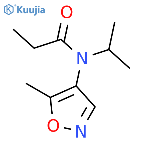 Propanamide, N-(1-methylethyl)-N-(5-methyl-4-isoxazolyl)- structure