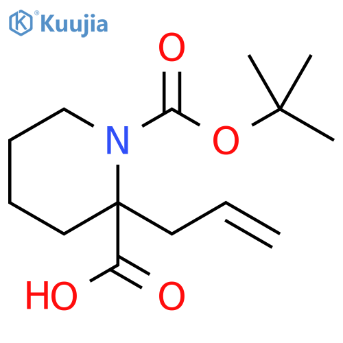 1-(tert-butoxy)carbonyl-2-(prop-2-en-1-yl)piperidine-2-carboxylic acid structure