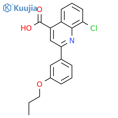 8-Chloro-2-(3-propoxyphenyl)quinoline-4-carboxylic acid structure