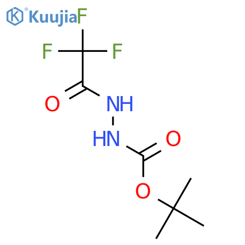 1-({(tert-Butoxy)carbonylamino}amino)-2,2,2-trifluoroethan-1-one structure