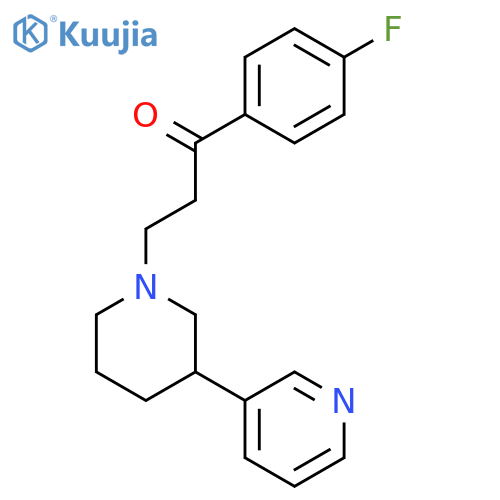 1-Propanone, 1-(4-fluorophenyl)-3-[3-(3-pyridinyl)-1-piperidinyl]- structure